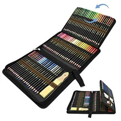 Abbildung von Buntstifte Bleistift , 96 Stück Art Set mit Aquarellstift, Graphitstift, Kohlestift zum Schreiben, Skizzieren und Zeichnen, Ideales für Künstler, Anfänger, Erwachsene Kinder