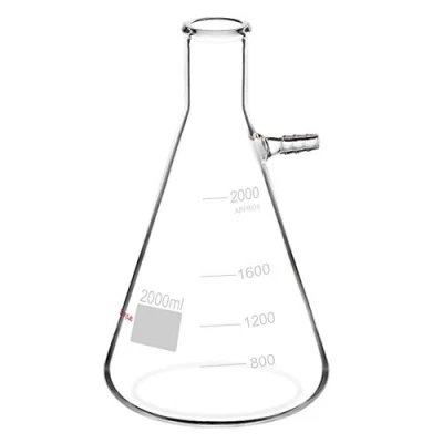 Abbildung von stonylab 2000ml Filterung Fläschchen, Borosilikatglas Glass Filtering Flask, Fläschchen mit Tubulation
