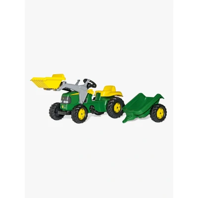 Abbildung von Rolly Toys Trettraktor mit Lader und Anhänger John Deere