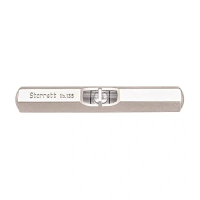 Abbildung von Starrett 135A Pocket Level mit satinierter vernickelter Oberfläche, Größe 2 1/2&quot;