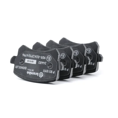 Abbildung von BREMBO P 85 109X Bremsbelagsatz exkl. Verschleißwarnkontakt mit Bremssattelschrauben Zubehör VOLKSWAGEN: Sharan II, Passat B7 Variant, Tiguan I
