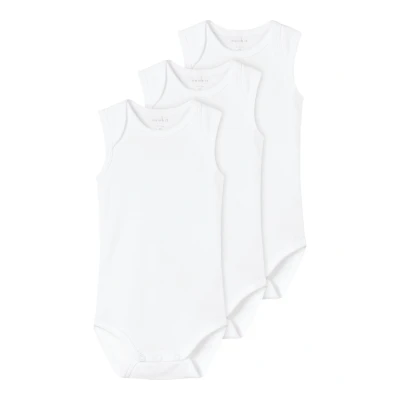 Abbildung von Name it Nbnbody TANK Unisex 3 PACK Body für Kinder, Größe: 98, White