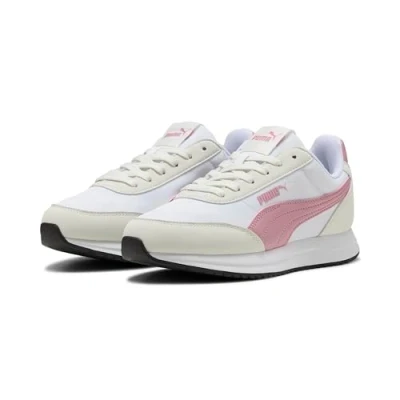 Abbildung von PUMA Unisex R78 Lightwind Sneaker, Weiß Poised Pink Vapor Grey, 44.5 EU