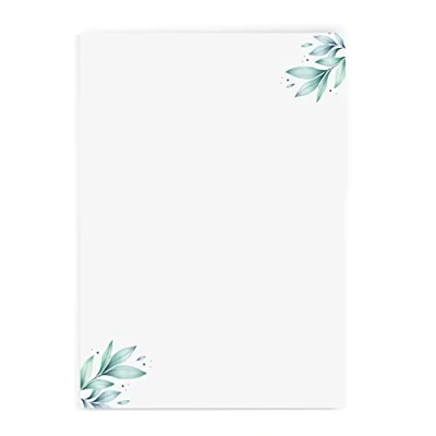 Abbildung von Briefpapier mit Blumenmotiv im DIN A4 Format 50 Blätter einseitig bedruckt in qualitativem 120g/qm Papier von Sophies Kartenwelt