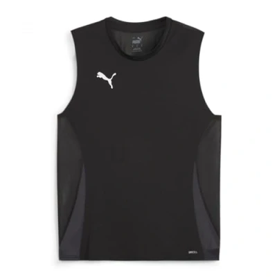 Abbildung von Puma Teamgoal Sleeveless Top, Herren, Größe: Small, Black/white/flat dark gray
