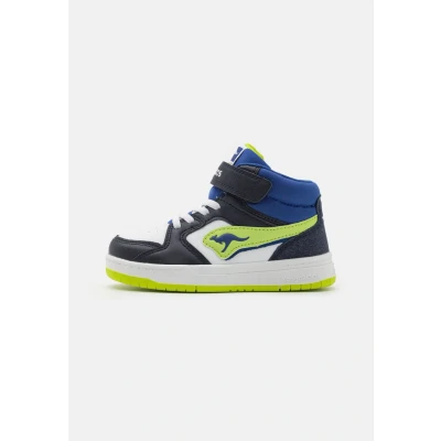 Abbildung von Kangaroos KCP Unisex Sneaker high für Kinder, Größe: 38, Dark navy/lime Schuhe