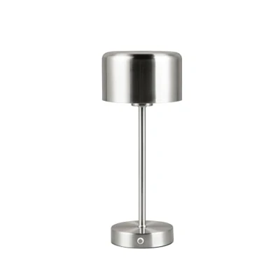 Abbildung von Reality Leuchten LED Akku Tischleuchte Jeff R59151107, Metall Nickel matt, inkl. 1.5 Watt LED, 4 fach Touch