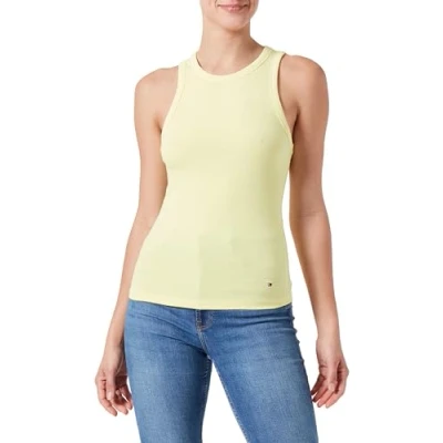 Abbildung von Tommy Hilfiger SLIM TANK Top, Damen, Größe: 3XL, Yellow tulip