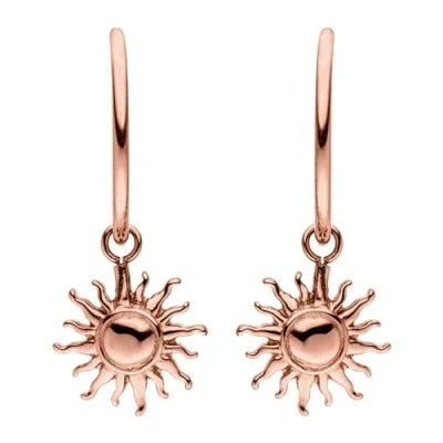 Abbildung von PURELEI® Sun Ohrringe (Roségold) Damenohrringe aus langlebigem Edelstahl Wasserfeste Damen Modeschmuck für deinen individuellen Look