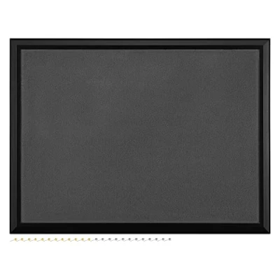 Abbildung von Navaris Pinnwand Collage Fotowand aus Plüsch 60x45cm Bilderhalter Fotohalter mit Pins für Fotos Bilder Schmuck inkl. Stecknadeln Grau