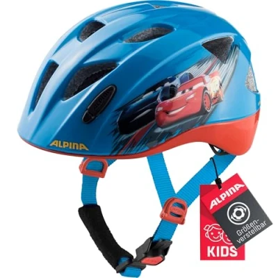Abbildung von ALPINA XIMO Disney Leichter, Sicherer &amp; Bruchfester Fahrradhelm Mit Optionalen LED Licht Für Kinder, Cars, 45 49 cm