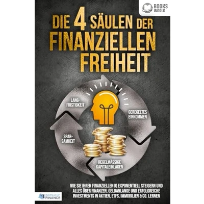 Abbildung von Die 4 Säulen der finanziellen Freiheit: Wie Sie Ihren IQ exponentiell steigern und alles über Finanzen, Geldanlange erfolgreiche Investments in Aktien, ETFs, Immobilien &amp; Co. lernen