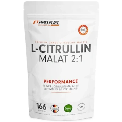 Abbildung von L Citrullin Malat 2:1 Pulver 500g, optimal hochdosiert, perfekte Löslichkeit, ideal als Supplement vor dem Training (Pre Workout), höchste Reinheit, laborgeprüft, ohne Zusatzstoffe, 100% vegan