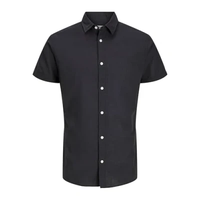 Abbildung von JACK&amp;JONES PLUS Herren Jjebreeze Shirt Sn Pls Kurzarmhemd, Schwarz, 4XL Große Größen EU