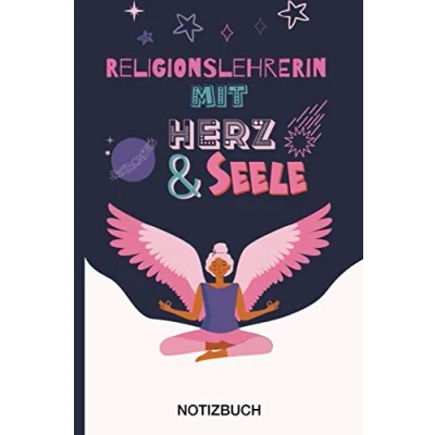 Abbildung von Religionslehrerin mit Herz &amp; Seele: A5 Notizbuch als Geschenk für eine /punktiert Geschenke zum GeburtstagGeburtstagsgeschenk Kollegin