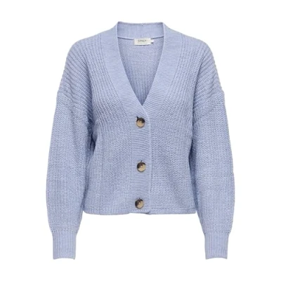 Abbildung von ONLY Onlcarolspring LS Strickjacke, Damen, Größe: Small, Blue heron