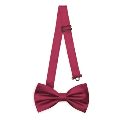 Abbildung von Ladeheid Elegante Herren Fliege Hochwertig, Glänzend, Verstellbar, Perfekt für Hochzeit, Party, Büro. Ideal Männer, Frauen, Teenager BMS (12cm x 6cm, Silber)
