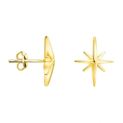 Abbildung von SOFIA MILANI Damen Ohrringe 925 Silber vergoldet/golden Stern Ohrstecker E3004