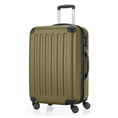 Abbildung von HAUPTSTADTKOFFER SPREE Hartschalen Koffer Trolley Rollkoffer Reisekoffer, 4 Doppel Rollen, 65 cm, 74 L, Avocado