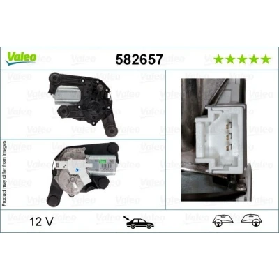 Abbildung von VALEO 582657 Scheibenwischermotor 12 hinten für Links /Rechtslenker