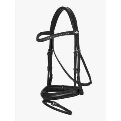 Abbildung von LeMieux Hoofdstel Arika Dressage Schwarz/Silber Warmblut