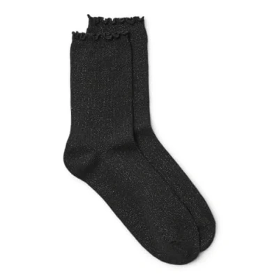 Abbildung von Vero Moda Damen Vmmagic Glitter Noos Socken, Black/Detail:MATCHING LUREX, Einheitsgröße EU