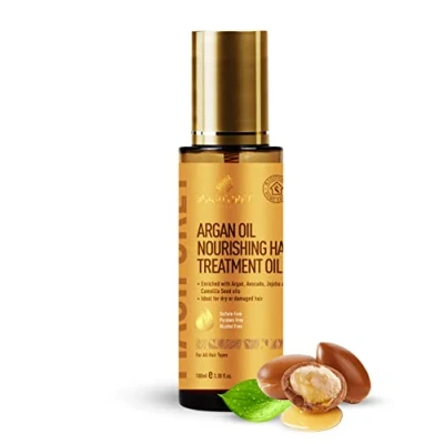 Abbildung von Haarserum, MagiForet Haaröl mit Argan , Avocado Jojoba und Kamelien Samenölen für trockenes geschädigtes Haar, Frizz Kontrolle, Glanz, Pflege, Wärme &amp; UV Schutz