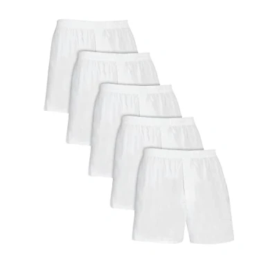 Abbildung von Fruit of the Loom Herren Boxer Multipack Unterwäsche, Gewebt 5 Stück weiß, Small (5er Pack)