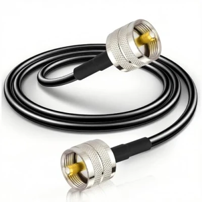 Abbildung von BINGFU PL Kabel UHF Stecker 259 auf Low Loss Digital RG58 Koaxialkabel für HAM &amp; CB Funk, Antennen Analysator, Dummy Load, SWR Meter (2 Meter)