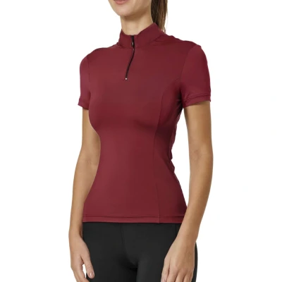 Abbildung von Equestrian Stockholm Bordeaux UV Protection Top Short Sleeve