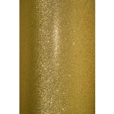 Abbildung von 5 x Gold Glitzer Karton DIN A4 210x297 mm 210g Aster Glitter Effekt mit Dekorkarton glänzend für DIY Deko Projekte Geschenk Verpackung