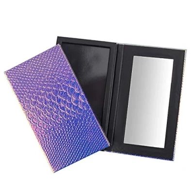 Abbildung von Magnetische Make up Palette mit Spiegel, leere Lidschatten Box Kosmetik Fischschuppen DIY Aufbewahrungsfach Halter