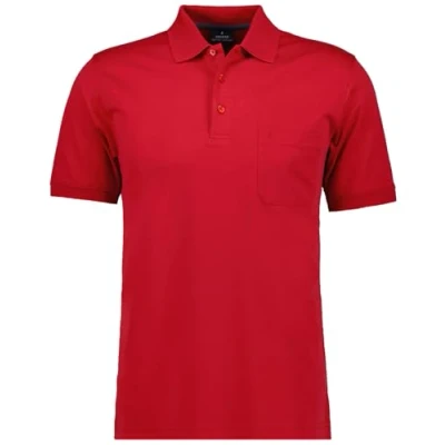 Abbildung von RAGMAN Herren Kurzarm Softknit Poloshirt XXL, Hellrot 610