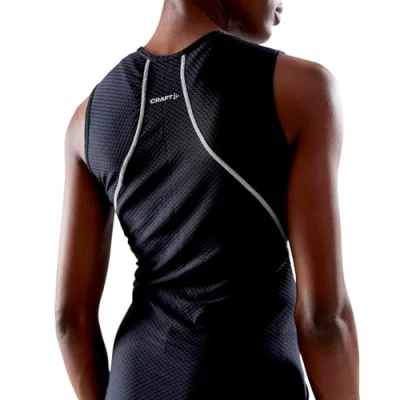 Abbildung von Craft Stay Cool Mesh Superlight Sleeveless Top Sport Unterhemd Ärmellos für Damen Sporttop (Gr. XS XXL), Schwarz