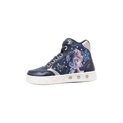 Abbildung von Geox Disney Frozen ELSA Skylin GIRL Sneaker high für Kinder, Größe: 24, Navy/platinum Schuhe