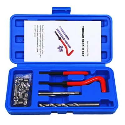Abbildung von BestsQ 25 Stück Gewindereparatursatz Bohrer Helicoil Repair Kit Kompatibel Handwerkzeug Set für Auto Reparatur Größe:M8X1.0