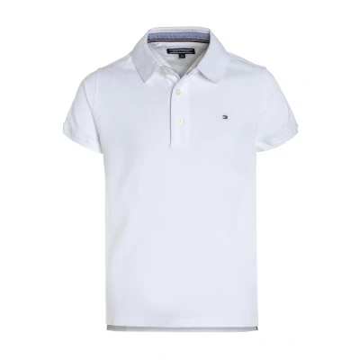 Abbildung von Tommy Hilfiger Jungen Poloshirt Kurzarm aus Bio Baumwolle, Weiß (Bright White), 18 Monate