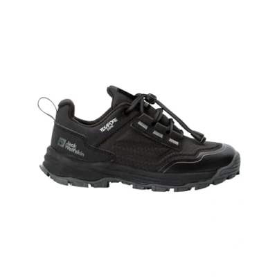 Abbildung von Jack Wolfskin Cyrox Texapore LOW Unisex Trainingsschuh für Kinder, Größe: 30, Black Schuhe