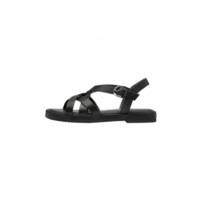 Abbildung von Tamaris Sandalette Damen Vegan Flach schwarz,EU 36