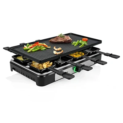 Abbildung von Tristar Raclettegerät RA 2748 3 in 1 Raclette/Kochstein/Grill/Teppanyaki Für 8 Personen 1400 W