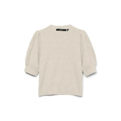Abbildung von VERO MODA Damen VMDOFFY 2/4 O Neck Pullover GA NOOS Strickpullover, Birch/Detail:Melange, SW / 34L