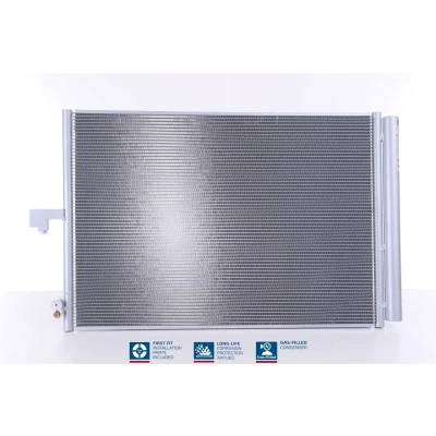 Abbildung von NISSENS 940780 Klimakondensator mit Trockner Aluminium 646 R 134a MERCEDES BENZ: E Class Saloon, CLS Coupe, T modell