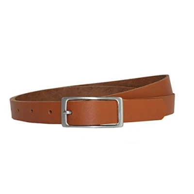 Abbildung von Vascavi Ledergürtel, 2 cm breit, Made in Germany, echt Leder Gürtel für Damen, als Hüftgürtel, kürzbar (95 Gesamtlänge 105 cm, Dunkelbraun)