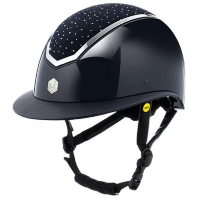 Abbildung von Charles Owen Reithelm Kylo Crystal Wide Peak MIPS Navy Gloss/Silver M (55 58cm) Agradi.deVerkauft von Agradi