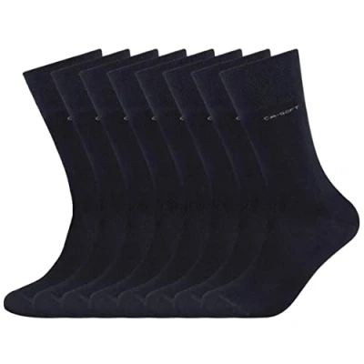 Abbildung von Camano 8 Paar Socken Unisex 3642 CA SOFT Cotton ohne Gummidruck Damen und Herren Strümpfe, Farbe Navy, Größe 35 38
