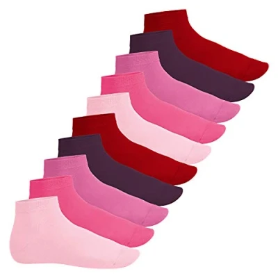 Abbildung von Footstar Herren &amp; Damen Kurzschaft Socken (10 Paar) Sneak it! Berrytöne 39 42