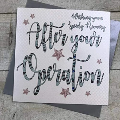 Abbildung von WHITE COTTON CARDS Speedy Recovery Card DT177 Wiederherstellungskarte, nach Operation, gute Besserung