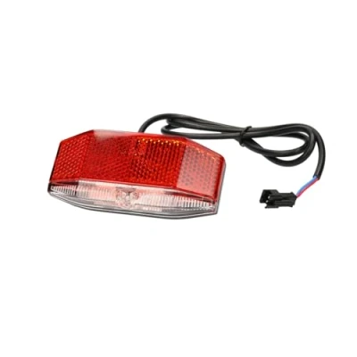Abbildung von windmeile Rücklicht, LED, Gute Sichtbarkeit, Schwarz, Wasserdicht, E Bike, Elektro Fahrrad, Pedelec, 6V bis 48V, SM 2A Stecker
