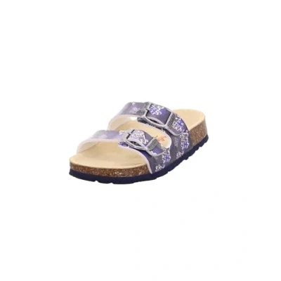 Abbildung von Superfit Jungen Fussbettpantoffel Hausschuh, Blau Grau 8060, 27 EU