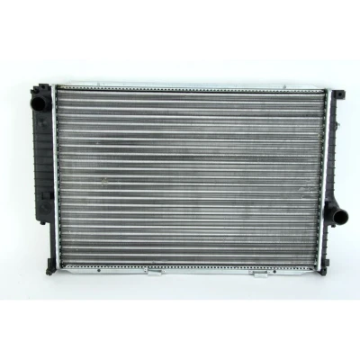 Abbildung von THERMOTEC D7B014TT Kühler, Motorkühlung Aluminium, Kunststoff 650 438 32 Schaltgetriebe, Automatikgetriebe Kühlrippen mechanisch gefügt BMW: 5 Touring